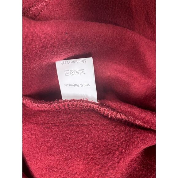 Burgundy Flannel Long Sleeve Button Down Boyfriend Shacket Shirt NWT - Picture 5 of 7